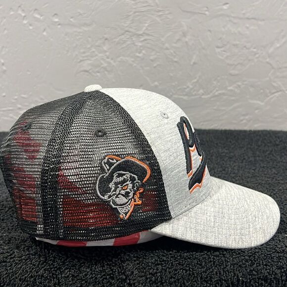 🔥🏈 OKLAHOMA STATE COWBOYS Mesh Back Snapback HAT - OSFA - PERFECT!!! - Picture 7 of 11